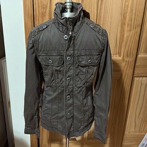 JEREMIAH COLLAR JACKET BROWN SMALL NWT